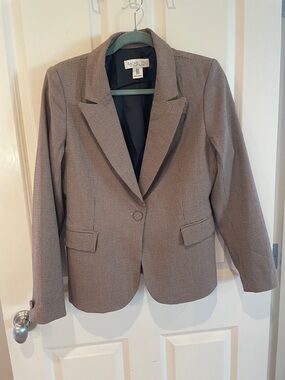 Rachel Zoe Checkered Blazer in Brown and Black